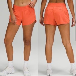 Lululemon tracker low-rise shorts, Size 12 in warm coral